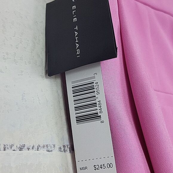 ELIE TAHARI Pink High-Waisted Trousers. Size 6 - Picture 3 of 10